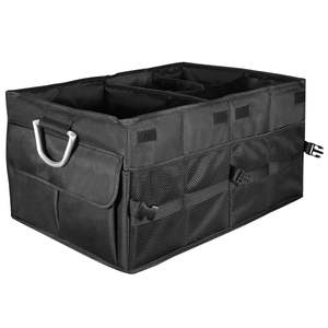 Organisateur de coffre de voiture pliable avec fond antidérapant, boîte de rangement multi-compartiments/housse - Product Image 2