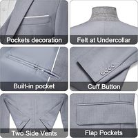 Costume de blazer pour homme style marié, pantalon et veste, couleur personnalisée, pour mariage, réunion, tenue formelle, vente en gros, OEM, 3 pièces, grande taille