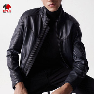 Veste en cuir sur mesure Ryan Pro Gear pour hommes avec logo personnalisé, design ODM - Product Image 6