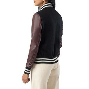 Veste universitaire élégante pour hommes et femmes, coupe confortable et côtelée, idéale pour les tenues décontractées, le streetwear et les activités de plein air - Product Image 2