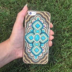 เคสโทรศัพท์ลายผลไม้ผสมลูกปัดดีไซน์พิเศษใหม่มีสไตล์สำหรับหรูหราปักลายผลไม้งานศิลปะฝาครอบโทรศัพท์ - Product Image 1