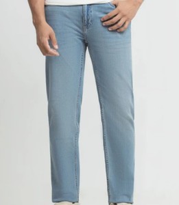 Men's Straight Fit Stonewashed Denim Jeans Mid Waist Regular Fit Plus Size Casual Style 100% Cotton Woven Pants - Product Image 5