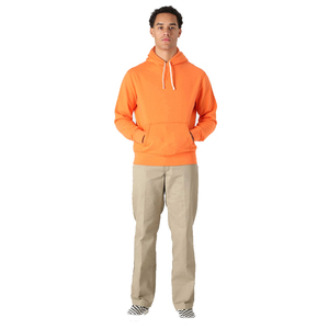 Sudadera con Capucha Naranja para Hombre, Corte Regular, Felpa, Color Sólido, Informal, para Otoño, Tejido de Algodón - Product Image 2