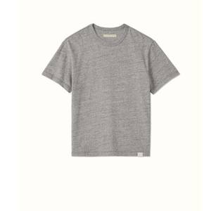 T-shirts pour hommes en polyester/coton respirant et à séchage rapide, couleur gris chiné, service OEM ODM, sur mesure, haute qualité, décontractés pour l'été - Product Image 6