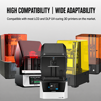 Résine acrylique synthétique liquide haute transparence KEJIA pour imprimante 3D, 1 kg, résistante, souple, faible odeur, compatible avec toutes les imprimantes 3D LCD/DLP