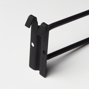 Heavy Duty Metal Crossbar <b>Display</b> <b>Hook</b> | Black Powder Coated Double Wire Loop <b>Hook</b> - Product Image 4
