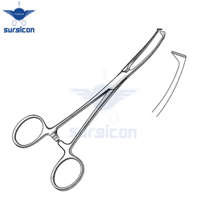 Pinzas Fox de 15.5 cm / 6 Pulgadas para Agarrar Tejidos, Instrumento Quirúrgico de Acero Inoxidable para Manipulación de Tejidos en Cirugía General - Product Image 6