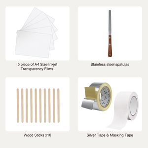 Kit de Serigrafía con 2 Marcos de Aluminio para Serigrafía de 8x10/10x14 Pulgadas, Malla de 110 Hilos, 2 Cintas Adhesivas Cuadradas para una Impresión Fácil - Product Image 5