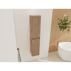 24-Inch Soft Close Doors Bathroom Side Cabinet with <b>Float</b> Mounting Design KD Packing Bathroom Shelves - Product Image 4