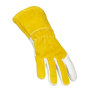 Leather Heavy Duty Welding <b>Gloves</b> Long Heat Resistant Industrial Work Safety <b>Gloves</b> for Men Use - Product Image 3