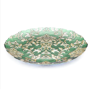 Plato de Presentación Moderno Dorado con Diseño Floral, Estilo Americano, Ecológico, con Patrón Personalizado para Bodas y Hoteles - Product Image 5