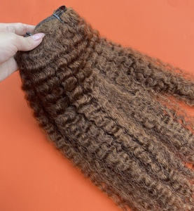 Paquet birman bouclé avec prix d'usine direct 100% paquet de cheveux humains en vrac vierges birmans bouclés à cuticule alignée - Product Image 2