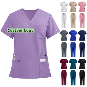 Premium Medical Scrub Uniform <b>Set</b> for <b>Doctors</b> and Nurses Comfortable Hospital Scrub Uniforms Wholesale Supplier - Product Image 6