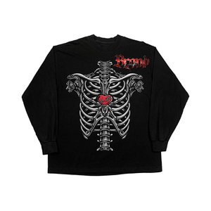 Camiseta de algodón con estampado personalizado para fabricantes de ropa, estilo urbano, corte holgado, desgastada, con lavado ácido para hombre - Product Image 2