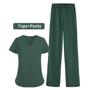 Vente en gros de tenues d'infirmière anti-rides lavables en tissu doux, uniformes d'hôpital, tenues médicales, ensembles de tenues de travail pour femmes - Product Image 6