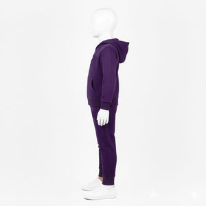 Ensembles de survêtements à capuche coupe-vent noirs pour garçons, grande taille, collection automne, personnalisables, 100 % coton, vêtements de loisirs - Product Image 3