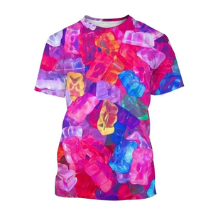 T-shirts sublimés pour hommes, design intégral, usage quotidien, texture lisse, vêtements légers. - Product Image 3