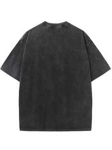 เสื้อยืดวินเทจผู้ชาย - ลายฟอกสี - สีดำซีดสไตล์วินเทจ - ทรงคลาสสิกสวมใส่สบาย - เสื้อผ้าสไตล์เรโทรทนทาน 2026 - Product Image 2