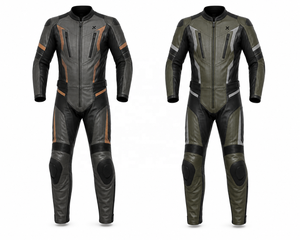 Traje de Motocicleta de Cuero de Una Pieza para Viajes de Larga Distancia |   Negro Marrón Gris |   Fabricante OEM ODM |   Diseño de Calidad Premium | - Product Image 5