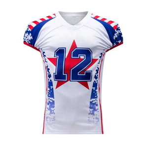 Maillots de football américain sur mesure de qualité supérieure, 100 % polyester respirant, faible MOQ, nouvelle arrivée, haute qualité, sport - Product Image 4