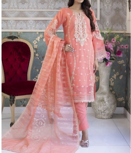 Premium Quality Women Indian And Pakistan Traditional <b>Kurta</b> Pants Set Indian And Pakistan Traditional <b>Dresses</b> - Product Image 4