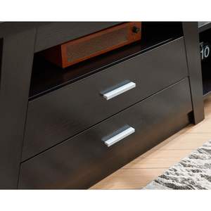 Design moderno a due cassetti alto mobile per TV con due Cubbies e ripiano divisi - Product Image 3