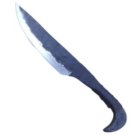 Couteau Viking tête de corbeau Odin de qualité supérieure, tête d'oiseau, forgé à la main, lame en acier à haute teneur en carbone, gaine en cuir