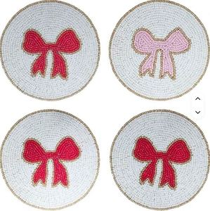 Sous-verres ronds en perles, très demandés, pour décorer les verres, meilleur prix du marché, par l'exportateur. - Product Image 1