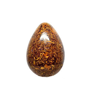 Œuf de Yoni en pierre de jaspe naturel de Mariam, œuf de jade semi-précieux pour la protection énergétique, l'exercice vaginal, sculpté, Feng Shui Direct - Product Image 1