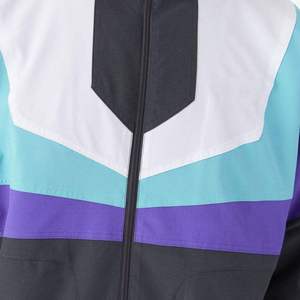 INDEX Men's Color Blocking <b>Track</b> <b>Jacket</b> Full Zip Sporty Style Regular Fit Spring Wear 100% Polyester Side Pockets - Product Image 3