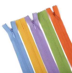 Factory Direct Sale Colorful Wholesale 3# Nylon Invisible Hidden <b>Zipper</b> Apparel <b>Zippers</b> for Dress Garments - Product Image 5