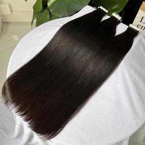 Extensions de cheveux humains vierges doux à clipser pour femmes, longueur naturelle, volume, coiffage facile, fabrication indienne, fournisseur d'usine - Product Image 1