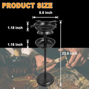 Multifunktionaler Stand-Aschenbecher Rauchfrei Edelstahl Klassisches Design für Restaurantnutzung FASHION CRAFTJIFENG TFC - Product Image 2