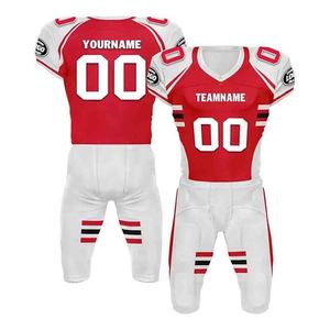 Custom Solid American <b>Football</b> Uniform Set Breathable Polyester Quick Dry Player Jersey and Pants Team Name Number Front <b>Print</b> - Product Image 4
