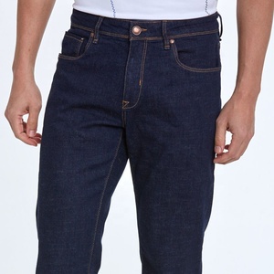 Hot New Men's Cotton Straight Light Wash Formal High Street Style Breathable Solid Pattern <b>Work</b> Wear Classic Denim <b>Jeans</b> - Product Image 4
