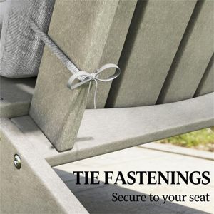 Set di 4 Cuscini Grigi per Sedie da Esterno, Cuscini per Sedie da Giardino e per Uso Esterno - Product Image 4