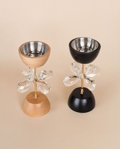 Quemador de incienso de lujo Mabkhara de madera y cristal, quemador de Oud árabe, Majmar decorativo, soporte para fragancias para el hogar - Product Image 2