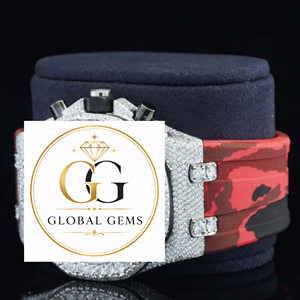 Reloj de Diamantes de Lujo Más Vendido, Completamente Cubierto de Diamantes, Perfecto para el Estilo Hip Hop, Correa de Goma, Ícono de la Moda, Disponible a Precio de Fábrica - Product Image 3