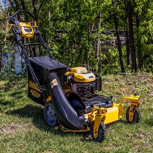 Tondeuse autoportée commerciale à essence 16 CV monocylindre, lame en acier, chenilles, 28 V, 1000 mm, 452 cm³, bac de ramassage, machine de jardin - Product Image 4