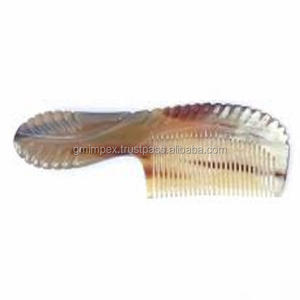 หวีเสียบผมแบบวงกลมสำหรับร้านเสริมสวยแบบแฮนด์เมดหวีเขาควายหรูหราเทคนิคขัดเงาไม่ซ้ำใครเป็นมิตรกับสิ่งแวดล้อมสัตว์ทะเลงานฝีมือตามธรรมชาติ - Product Image 4