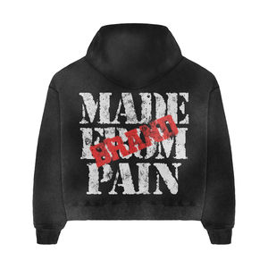 Conjuntos de Otoño para Hombre, Personalizados, de Tela Resistente, Color Negro, Sudadera con Capucha, Diseño Personalizado con Pedrería, Tallas Grandes - Product Image 5