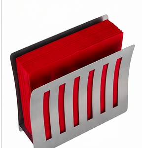 Porta Servilletas de Acero Inoxidable con Elegante Organizador, Ideal para Restaurantes y Uso en Interiores - Product Image 5