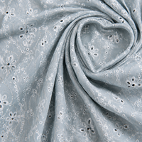 Tissu en dentelle brodée de luxe, respirant, en coton ajouré, pour robe de mariée, Kurti, vêtements ethniques et habillement.