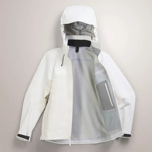 Veste de ski/snowboard professionnelle chauffante à capuche, imperméable, coupe-vent, écologique, en polyester/coton, pour homme et femme, blanche, hiver - Product Image 1