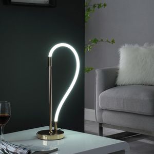 20.5\" Elastilight <b>LED</b> <b>Tube</b> Table Lamp with Magnetic End Contemporary Rose Gold Design - Product Image 4