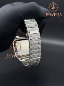JEWERA Luxury Men's Chronograph Watch 41mm Case Stainless Steel Band Sapphire Crystal Mechanical Movement Analog Display Date - Product Image 2