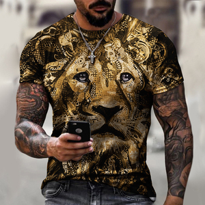 Nouveauté, design unique, t-shirt court en jersey pour homme, décontracté, course à pied, été, mode, respirant, imprimé numérique 3D - Product Image 6