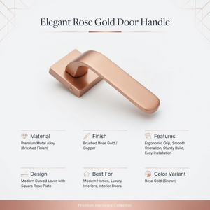 Luxury Designer Brass Mortise Door <b>Handle</b> Set | Heavy Duty Lever <b>Handles</b> for Interior Doors in Antique, Black, Graphite & Gold - Product Image 5