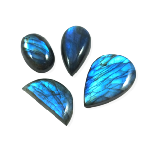 Labradorita Azul Natural, Piedras Preciosas Sueltas al por Mayor, Cristales Cabujón para Joyería, Formas Ovaladas/Cabujón, Tamaños de 20-35 mm - Product Image 3