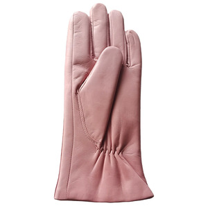Pink Leather Touch Screen Wrist <b>Gloves</b> Thermal Unlined Plain Style Winter Casual Ski & Sports Wear - Product Image 3
